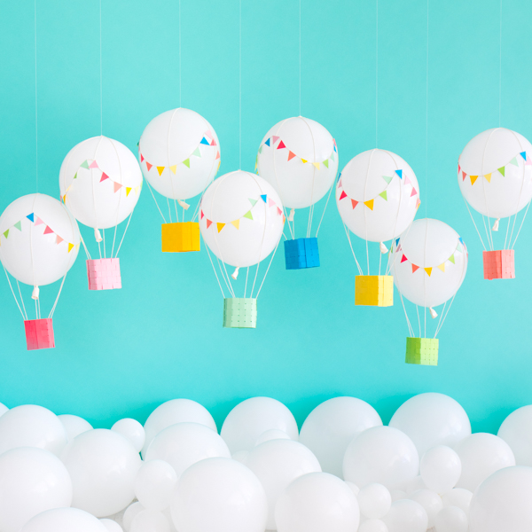 Hot Air Balloons by Naomi Julia Satake for Oh Happy Day!